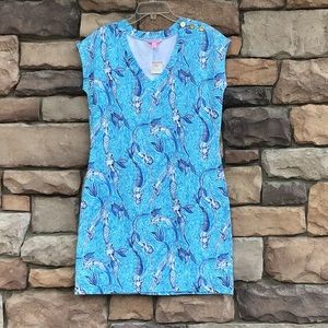 Lilly Pulitzer Nice Tail Haley Dress Mermaid Print